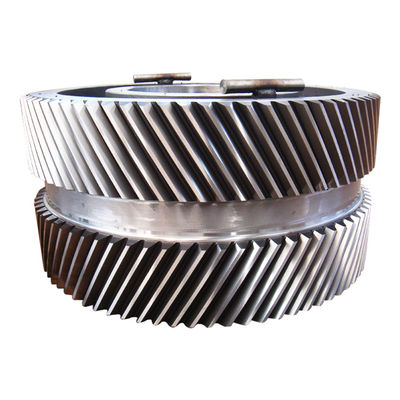 قطعات آسیاب زغال سنگ دنده کرم استوانه ای 45# فولاد اسپور 2 قالب چرخ دنده ای مارپیچ